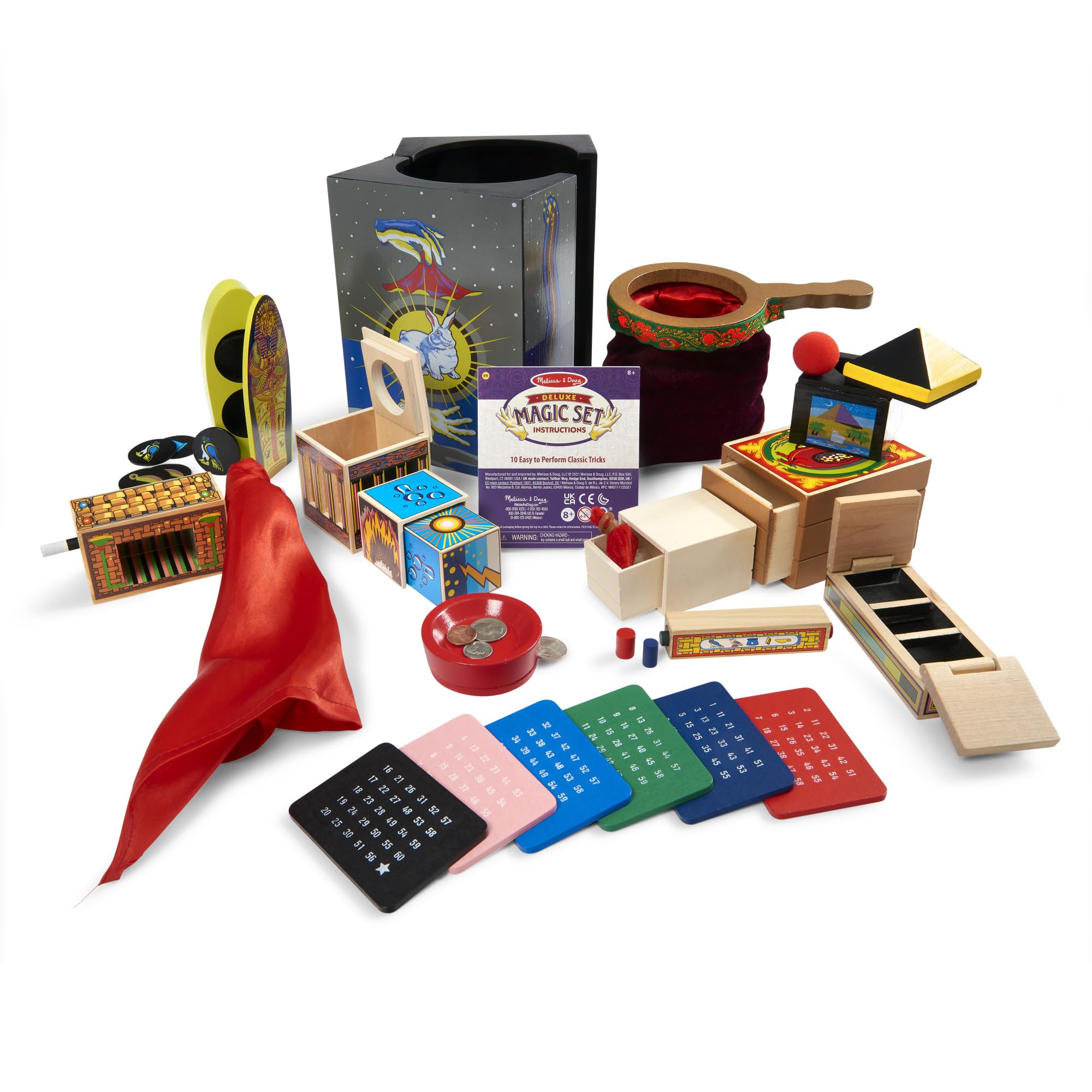 Amazon.com: Melissa & Doug Deluxe Solid-Wood Magic Set with 10